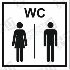 Sanitarinio mazgo (WC) simbolis - vyras, moteris