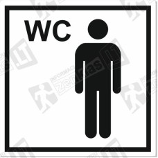 Sanitarinio mazgo (WC) simbolis - vyras, berniukas