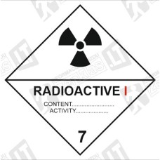 Pavojingos medžiagos ir produktai, 7.1 Klasė Radioaktyviosios medžiagos